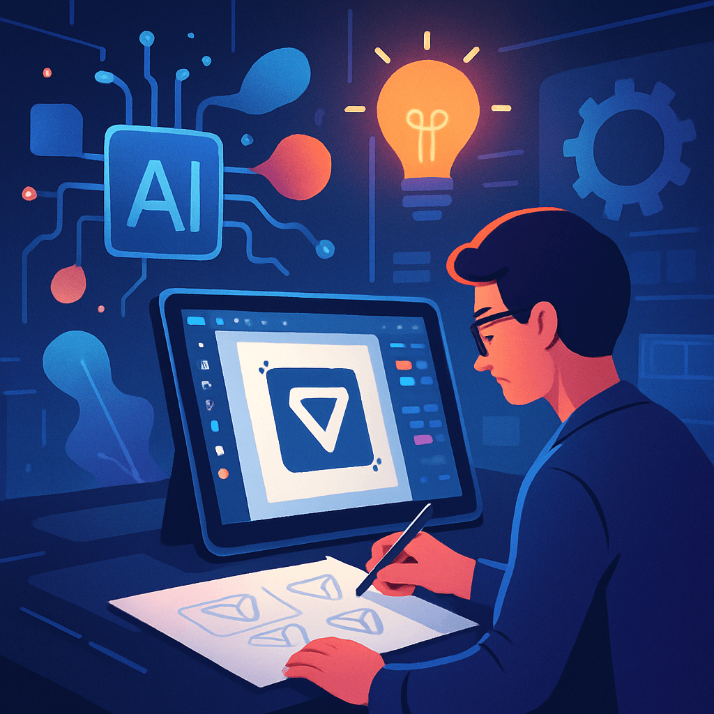 Proceso de generación de logos por IA